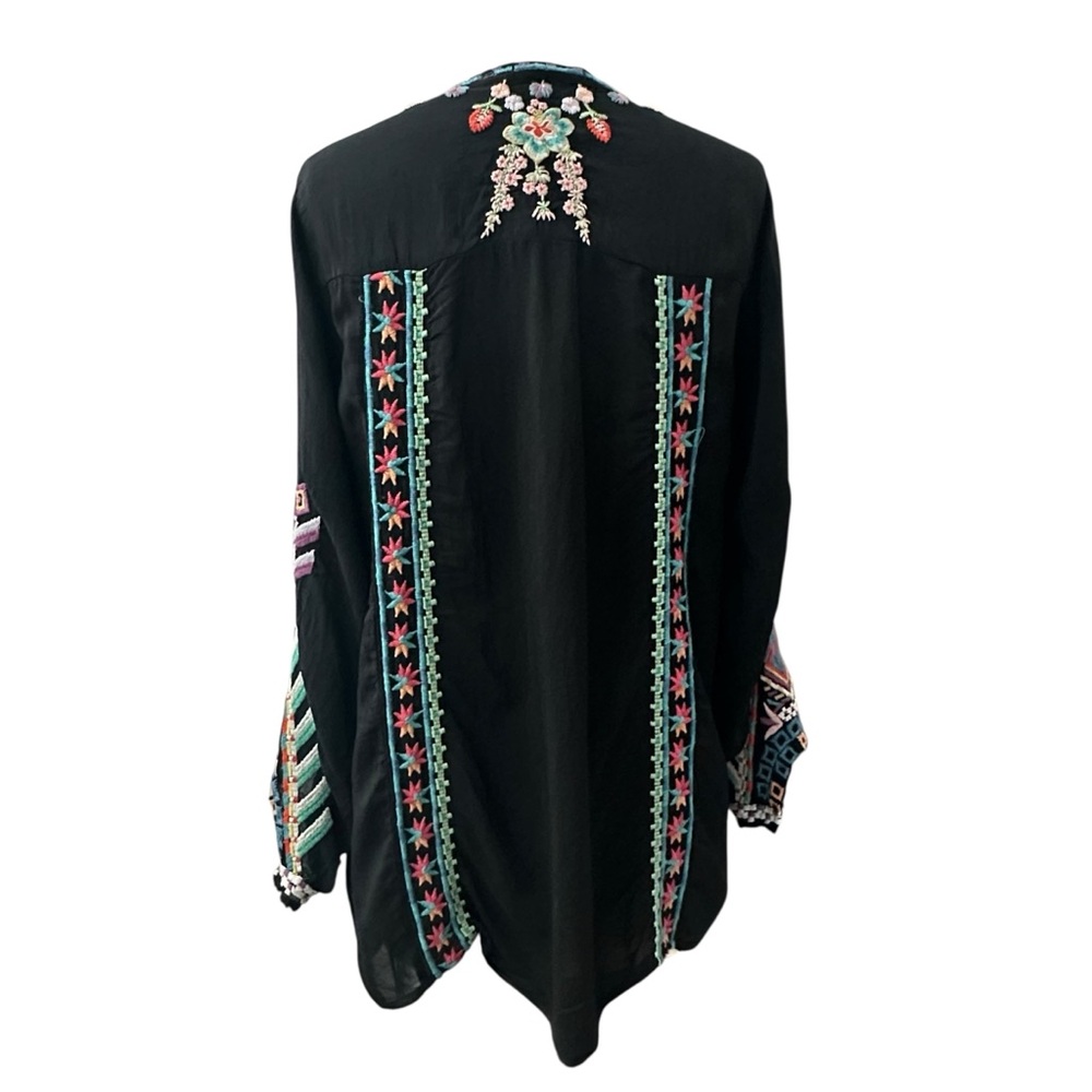 Women’s JOHNNY WAS Embroidered Bohemian Alaura Tunic Blouse - Small - Picture 7 of 13